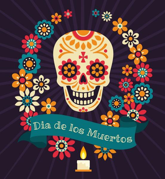 Image for event: Day of the Dead Sugar Skull Painting